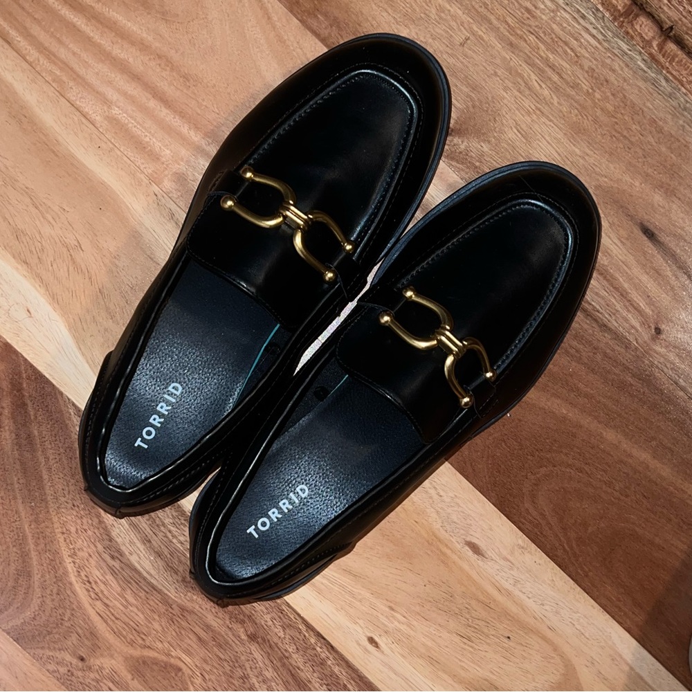 Black Loafers - WIDE WIDTH